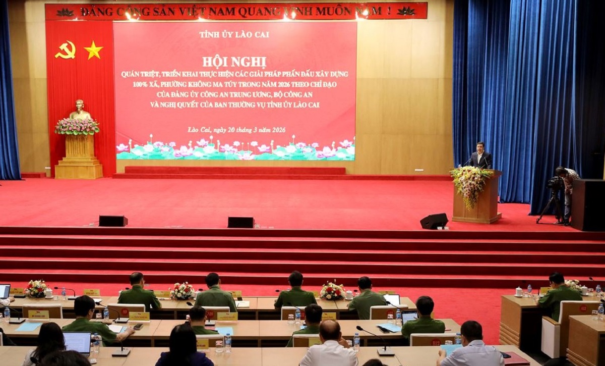 TỈNH LÀO CAI TỔ CHỨC HỘI NGHỊ QUÁN TRIỆT, TRIỂN KHAI CÁC GIẢI PHÁP PHẤN ĐẤU XÂY DỰNG 100% “XÃ, PHƯỜNG KHÔNG MA TÚY” TRONG NĂM 2026